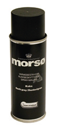 Original tilbehør fra Morsø<br />Senotherm maling, 400 ml. spray - Original<br />Morsø Sort - til originale Morsø ovne -
