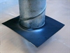 Dele for montering af stålskorstene,<br />Produkt:<br />Dampspærre manchet flad model (anvendes v. loftkrave uden styr), Ø 150 mm